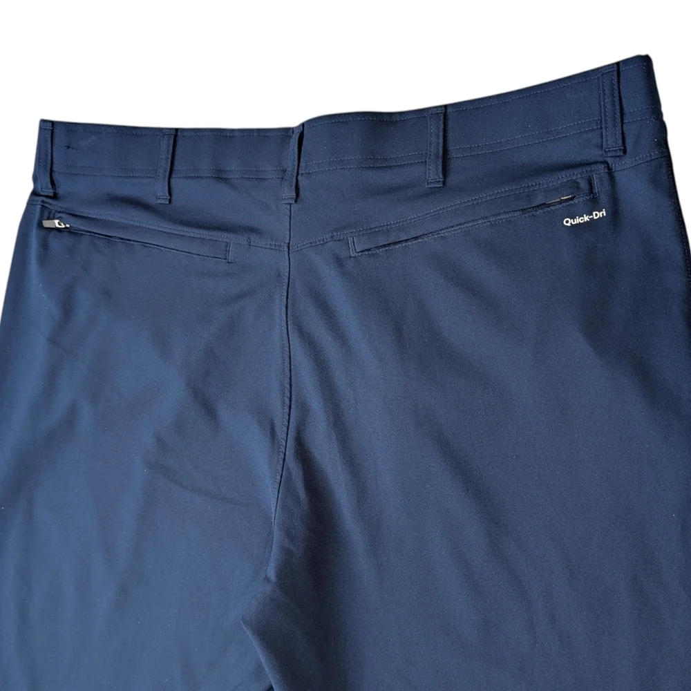 Xersion Mens XL Quick Dry Golf Shorts Blue Athletic Performance Chino Pockets